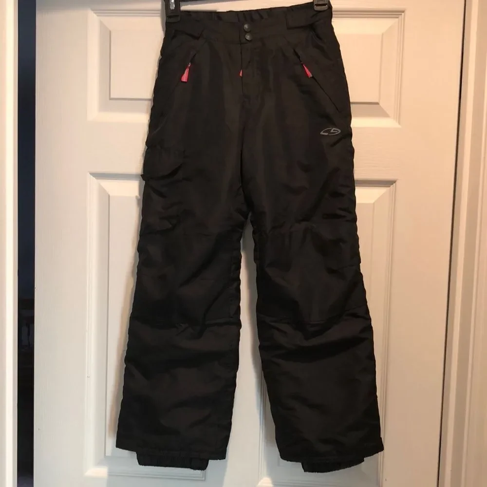 Champion black children snow pants size 7/8